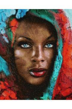 Dazzling Eyes - Diamond Painting, Elmaslı Goblen, Mozaik Tablo, Elmas, Boncuk, Taş Işleme 40 X 50cm