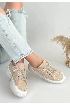 Guji Mavi Kot Bağcıklı Spor Ayakkabı