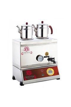 Çay Kazanı 30luk Çelik Çay Kazanı Elektrikli (2 DEMLİK DAHİL)