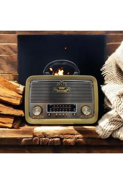 301 Eskitme Nostalji Tasarımlı Bluetoothlu Nostalji Radyo Fm-sd Kart-aux