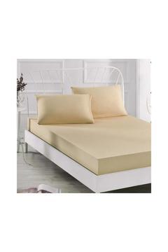 Mer-tim Çift Kişilik Lastikli Penye Çarşaf 160x200 - Sütlü Kahve