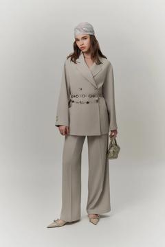 DÖKÜMLÜ PİLELİ PANTOLON SOFT YEŞİL