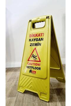 Dikkat Kaygan Zemin Uyarı Levhası