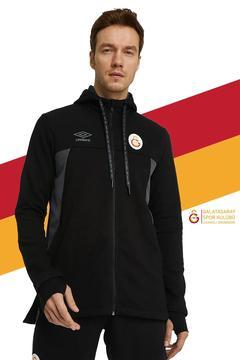 Orijinal Umbro Lisanslı Kapüşonlu Siyah Fermuarlı Hoodie