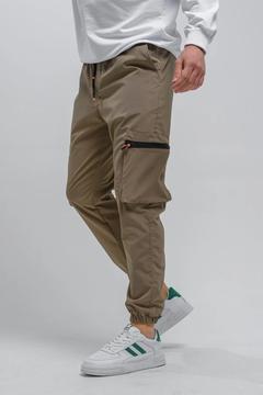 Baltassare Slim Fit Fermuar Detaylı Paraşüt Kargo Cepli Erkek Eşofman Alt