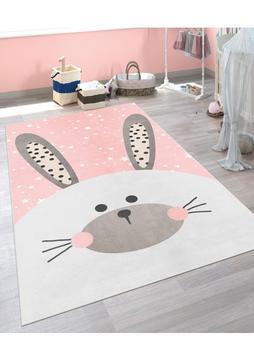 Vivica Dijital Baskı Kaymaz Taban Makinede Yıkanabilir Çocuk Odası Halısı Bebek Odası Halısı