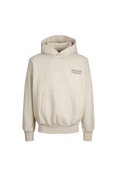 Kapüşon Yaka Krem Erkek Sweatshırt 12244773_jorgracıa Graphıc Sweat Ho