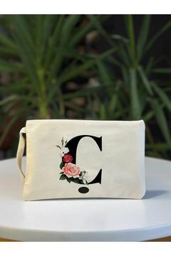 Ç Harfli Hambez Clutch Çanta