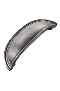 Midye Antik Gümüş 64 Mm Kulp Lüks Country Mutfak Mobilya Dolap Çekmece Kulpu