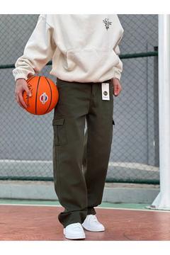 2025 Yazlık Relaxed Fit Yüksek Bel Kargo Pantolon