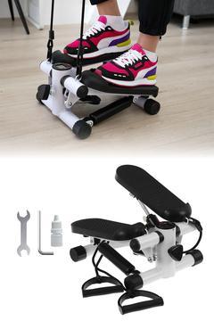 Stepper Yürüyüş ve Egzersiz Aleti- Crossstep Fitness, Spor Kardiyo, Direnç Bantlı, Dijital Monitörlü