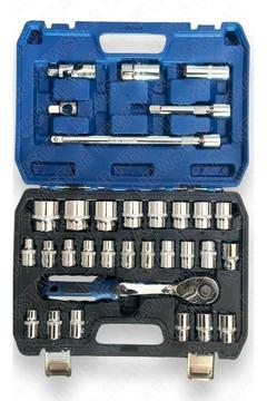 Tam Profesiyonel Germany 72 Diş Cırcır 32 Parça Lokma Takımı Oto Tamirci Tam Set 1/2