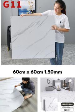 Yapışkanlı kalın dayanıklı  pvc yer döşeme  zemin döşeme yer kaplama zemin kaplama 60x60cm (4 adet)