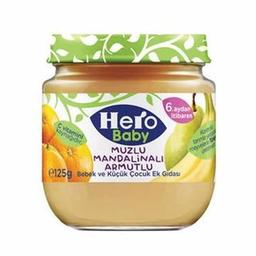 Hero Baby Kavanoz Muzlu Mandalinalı Armutlu Ek Gıda Maması 125 gr