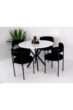 4 Adet Rols Modern Yemek Masası Sandalyesi Teddy Sandalye Mutfak Sandalyesi(MASASIZ)