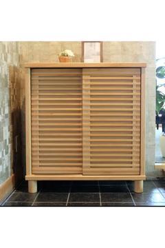 Sürgülü Kapaklı Dolap&Ayakkabılık Çok Amaçlı Masif Dolap