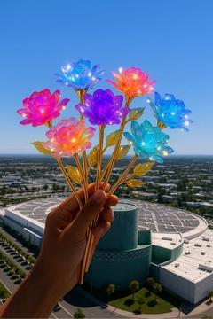 2 Adet Sonsuzluk Gülü Hediyelik Gül - Ev Dekor - Sevgiliye Hediye-anneler Günü Hediyesi-solmayan Gül