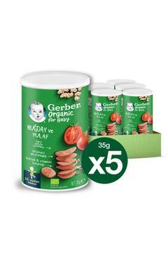 Organıc Buğday, Yulaf, Domates, Havuç Ve Soğanlı Bebek Ve Küçük Çocuk Atıştırmalığı 5x35g