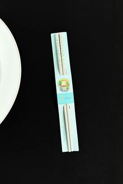 Desenli Figürlü Metal Chopstick Kum Rengi