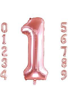 1 Bir Rakam Rose Gold Folyo Balon 32-34" Inc 82 Cm