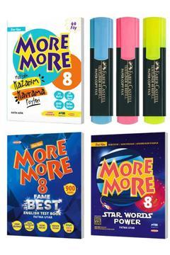 8.Sınıf Kazanım Kavrama Föyleri + Fame Best   + Star Words Pover + faber Castel 3 lü kalem fosforlu