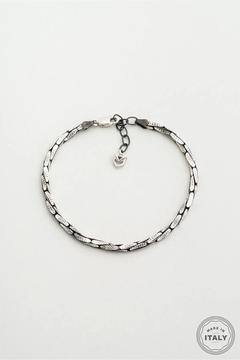 İtalyan Rutenyum Kaplama 21 Cm Gümüş Erkek Zincir Bileklik