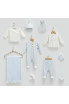 Bebenova Happy Boy %100 Pamuk 10lu Hastane Çıkışı Seti