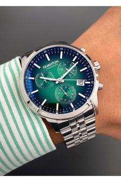 Orijinal Quantum Fonksiyonları Aktif 10 ATM Su Geçirmez Çelik Kordon Erkek Kol Saati