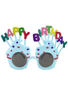Happy Birthday Mavi Parti Gözlüğü