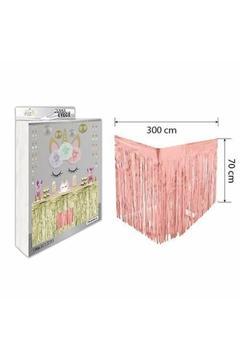 Metalize Masa Eteği Rose Gold 70x300 Cm