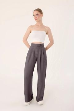 Keten Karışımlı Kore Model Palazzo Pantolon