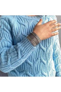 Eskitme Görünümlü Metal Kadın Bilezik 003