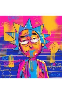 Sayılarla Boyama Seti Çerçeveli Kasnaklı Rıck Ve Morty  40 x 50 cm