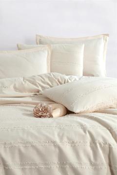 %100 Pamuk Tek Kişilik Saçaklı Nevresim Seti Avola