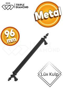 96 mm Metal Mat Siyah Çekmece Kulpları Mutfak Dolap Mobilya Kulpu 1 Adet ( 9.6 cm ) = 96mm