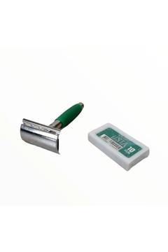 Metal Traş Makinesi Ve Derby Usta 10 Lu Jilet Klasik Sakal Tıraş Makinası