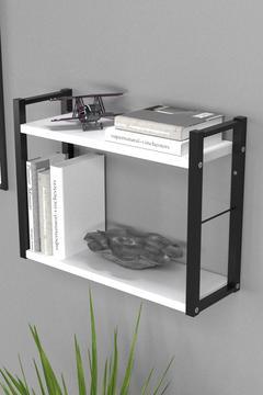 Brüksel Beyaz Renk Dekoratif Raf Kitaplık