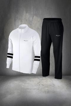 Büyük Beden Erkek Beyaz Özel Supra Penye Nefes Alabilen Kumaş Şık Eşofman Takımı 4xl-10xl