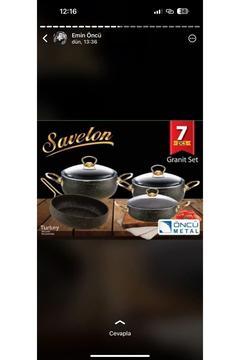 Golden Granit 7 Parça Tencere Seti