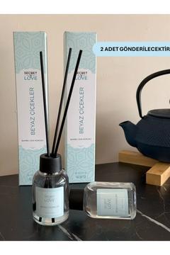 2 Lİ ODA KOKUSU ÇUBUKLU BEYAZ ÇİÇEKLER 50 ML