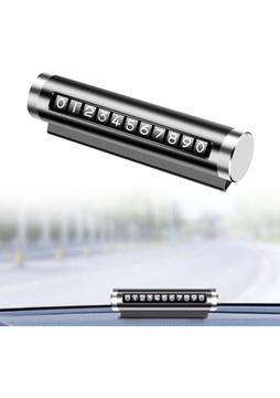 Elser Ticaret Alüminyum Kasa Siyah Renk Çevirmeli Araç Içi Telefon Numaratörü Park Oto Numaratörü