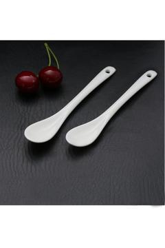 12 Adet Lüx Porselen Çay Şeker Reçel Kaşığı Tatlı Kaşığı Nescafe Kaşığı Sos Kaşığı