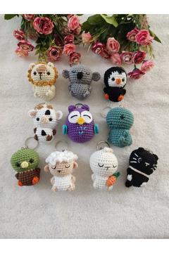 Amigurumi 10 Adetli Oyuncak Anahtarlık Hediyelik No-4