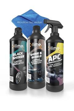 Lastik Parlatıcı, Torpido Temizleyici ve Koruyucu, Çok Amaçlı Genel Temizleyici 3'lü Av