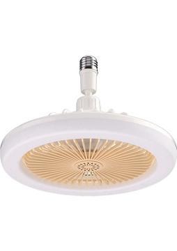 Decisive E27 Işıklı Tavan Vantilatörü, Kapalı Düşük Fan Işığı, Gizli Elektrikli Fan Gimbal Duy (Krem Rengi) (Yurt Dışından)
