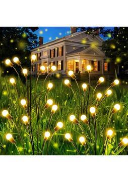 Robeve 2'li Paket 6'lı Ateş Böceği Bahçe Aydınlatması Solar Bahçe Aydınlatması Güneş Enerjisi Bahçe Aydınlatması Güneş Enerjili Aydınlatma Gün Işığı Aydınlatma LED Işık Su Geçirmez Bahçe Işığı