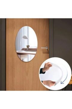 Elips Kırılmaz Pleksi Ayna 1mm - 25x37 Cm Gümüş