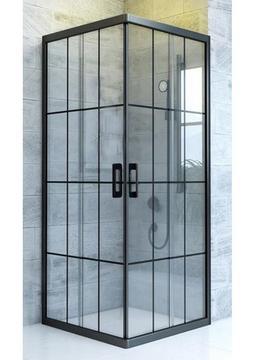 Durul Duşakabin Kare Siyah Çizgi 5mm H:190