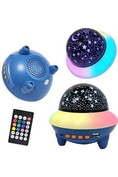 Ay-Yıldız Işıklı Atmosfer Gece Lambası Bluetooth Hoparlör Disko Topu Parti Ses Topu Led Lamba