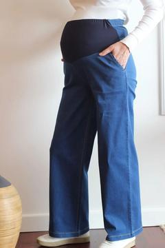 Geniş Paça Kot Hamile Pantolon